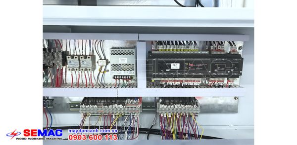 Bộ điều khiển PLC máy dán cạnh noline thẳng nghiêng