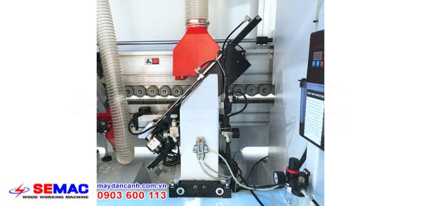 Cụm cắt đầu đuôi máy dán cạnh acrylic noline