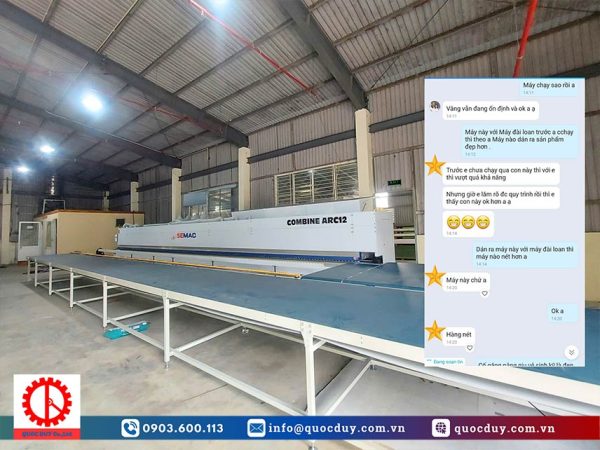 Feedback sử dụng máy dán noline SEMAC