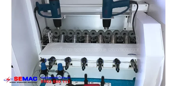 Gia nhiệt ép thẳng nghiêng máy cắt xén dán cạnh nghiêng - SMHC 4590