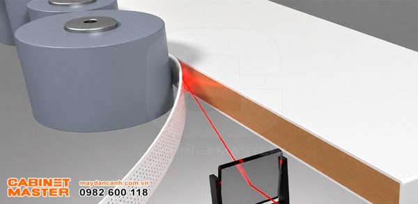Máy dán cạnh laser acrylic noline | Quốc Duy
