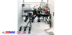 Cụm lăn keo ép nẹp PVC máy dán cạnh nẹp L