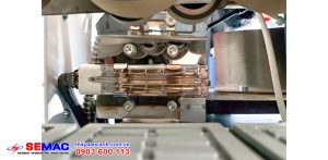 Đèn sấy máy dán cạnh nẹp L khung bao | Quốc Duy