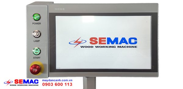 Màn hình điều khiển máy dán cạnh nẹp L