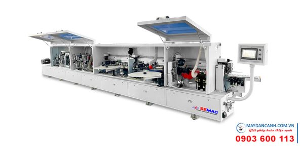 Máy dán cạnh thẳng nghiêng tự động kết hợp cụm phay