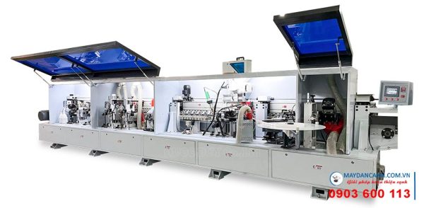 Máy dán cạnh vát nghiêng thẳng keo PUR