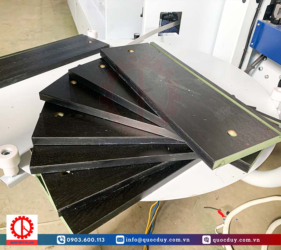 Máy dán cạnh gỗ MDF tự động 6 chức năng | Quốc Duy
