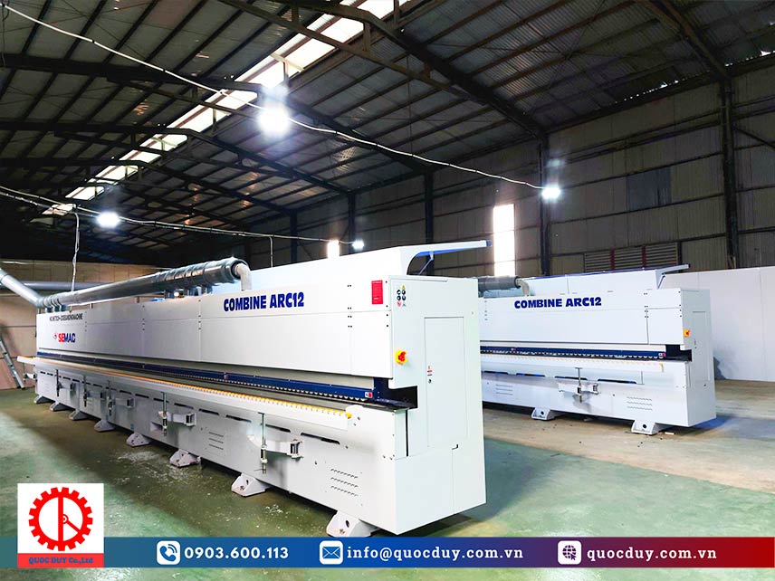 Bàn giao máy dán cạnh không đường line tại Hà Nội