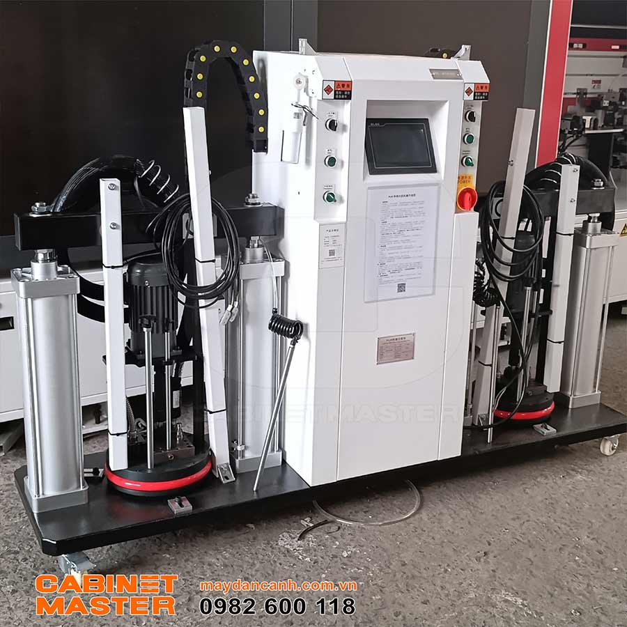 Bộ nồi keo PUR đôi máy dán cạnh laser