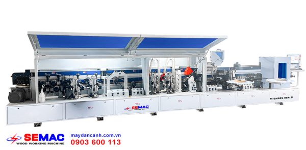 Máy dán cạnh tự động băng tải dây đai