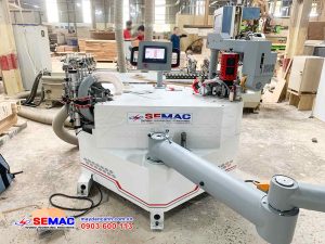Máy dán chỉ cong tự động keo EVA PUR | SEMAC