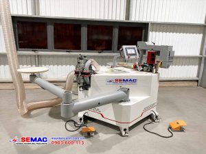 Giao máy dán cạnh cong tự động 2 nồi keo | SEMAC