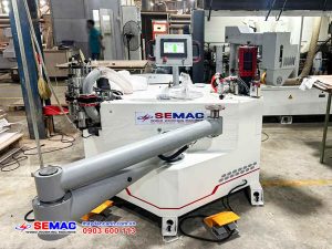 Máy dán cạnh cong tự động 2 nồi keo EVA PUR | SEMAC