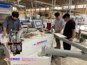 Máy dán cạnh cong tự động giao tại Hà Nội | SEMAC