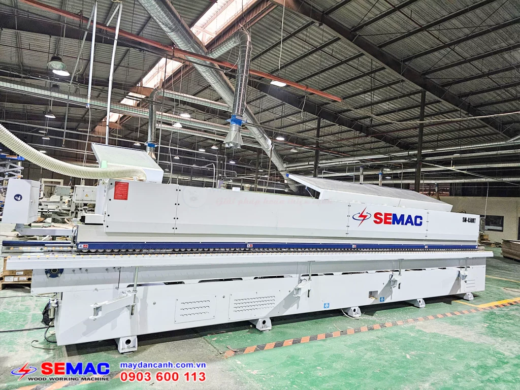 Máy dán cạnh vát 45 độ tự động tại Đồng Nai